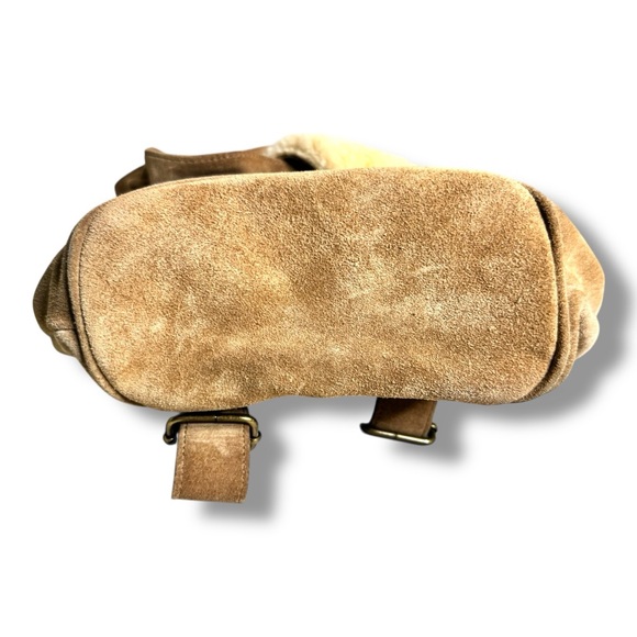 UGG Nordie shearling/sherpa & suede leather mini backpack - Picture 6 of 7